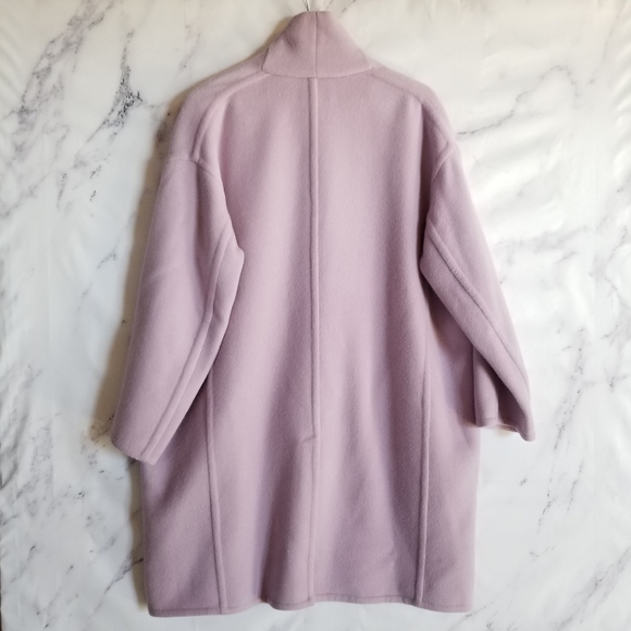 VINCE Lilac Single Button Long Coat - Picture 9 of 10